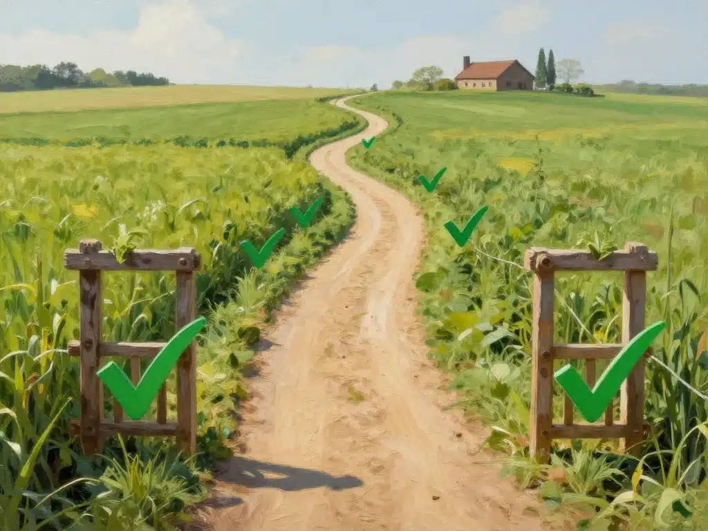 Astuce pour construire sur terrain agricole chemin légal champ ferme