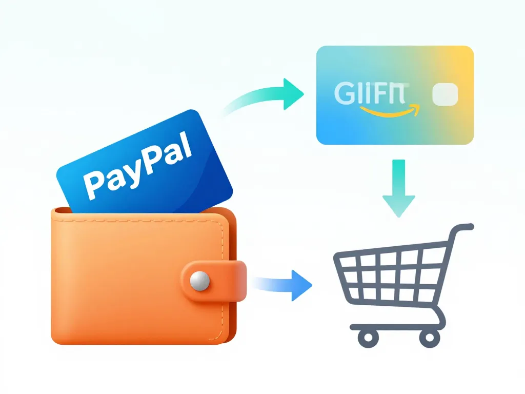 comment payer avec paypal sur amazon, schéma carte cadeau paypal amazon