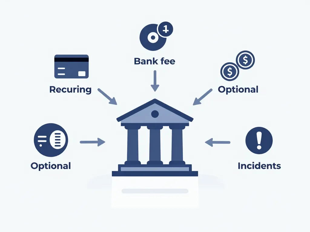 commissions percues cotisation bnp concept frais banque
