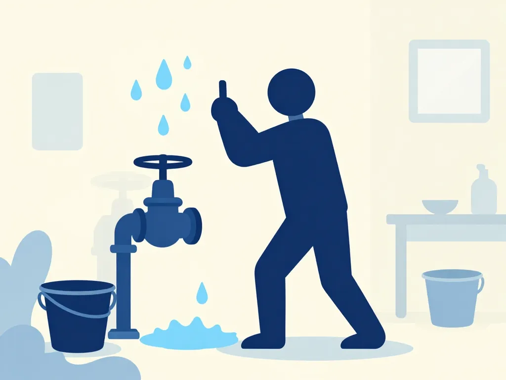 gestes urgents fuite d'eau dans un mur assurance