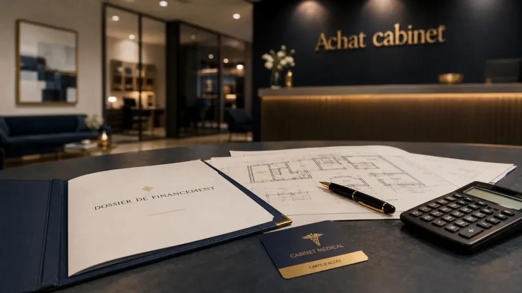 Achat cabinet profession libérale : dossier et carte-clé pour financer un cabinet