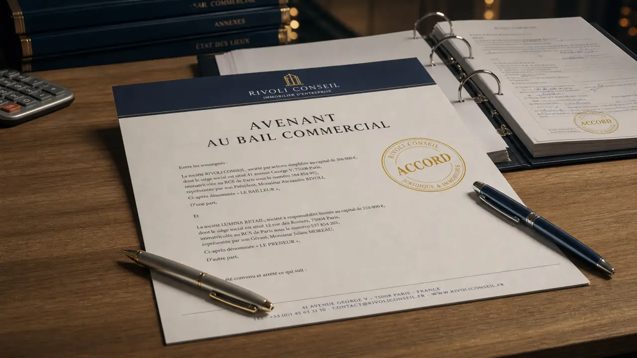 Avenant bail commercial sur table : clauses à modifier sans risque