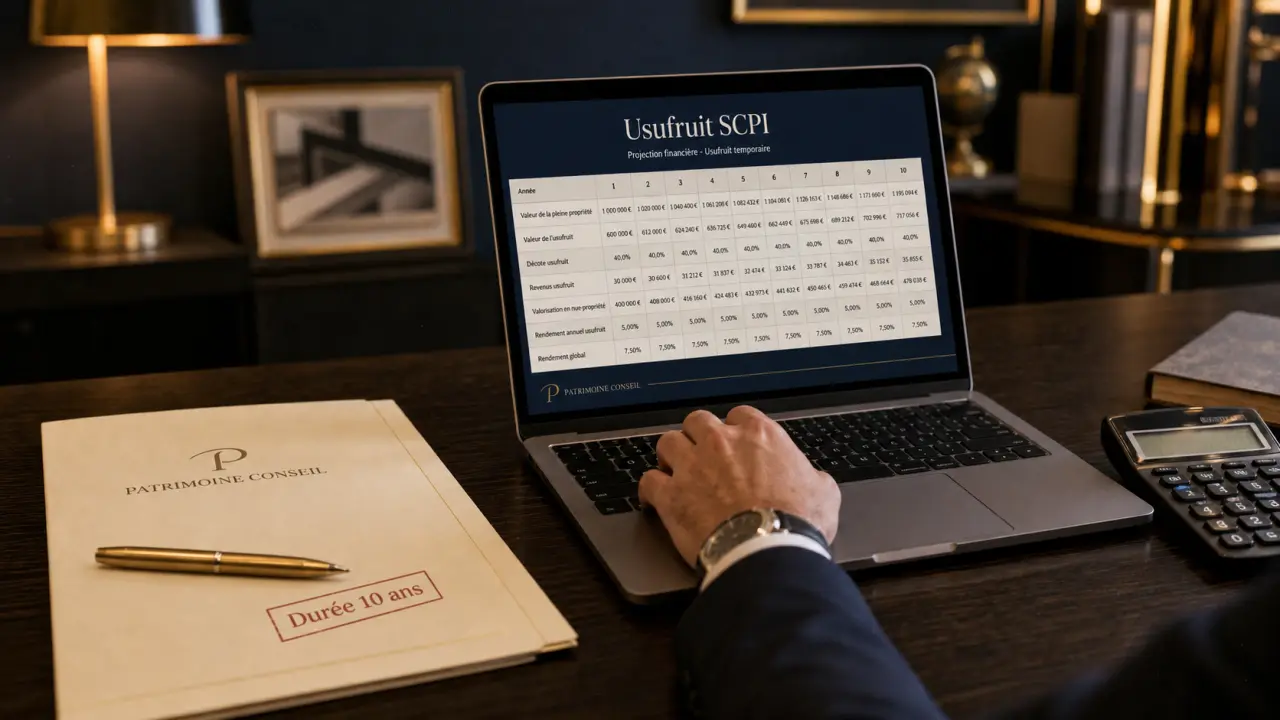 Investissement usufruit de parts de SCPI : statuts société