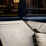 Indemnité d'éviction bail commercial : dossier et documents de bail sur table