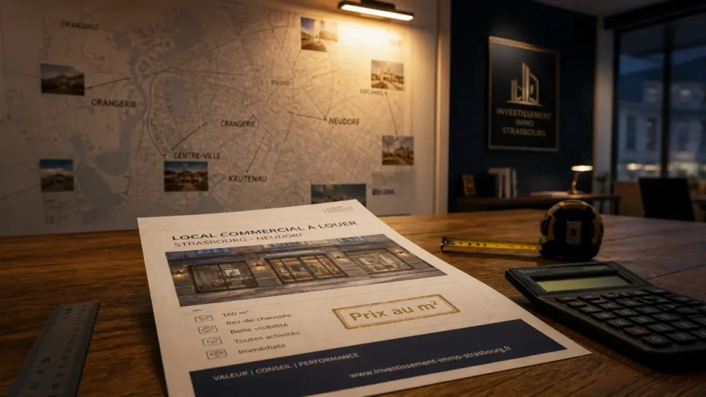 Local commercial strasbourg : prix au m²