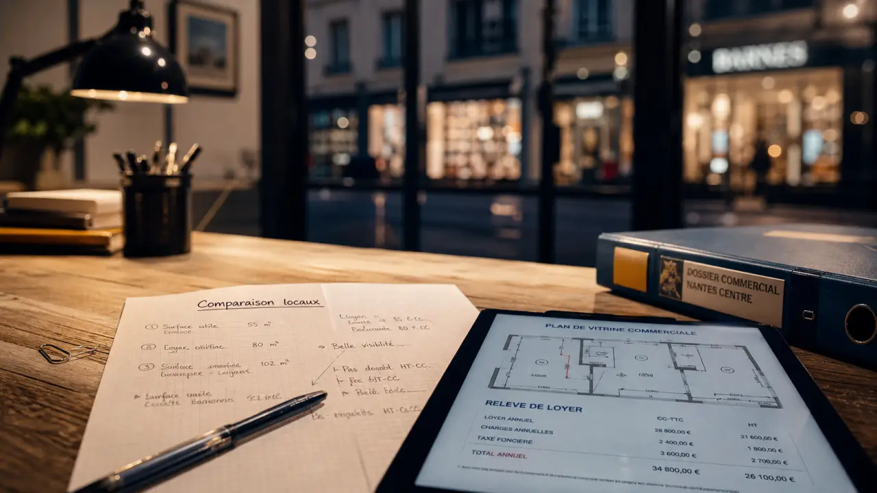 Location local commercial Nantes : comparer loyers et quartiers