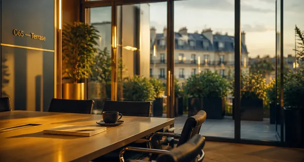 O65 bureaux flexibles et coworking, terrasse panoramique Sacré-Cœur