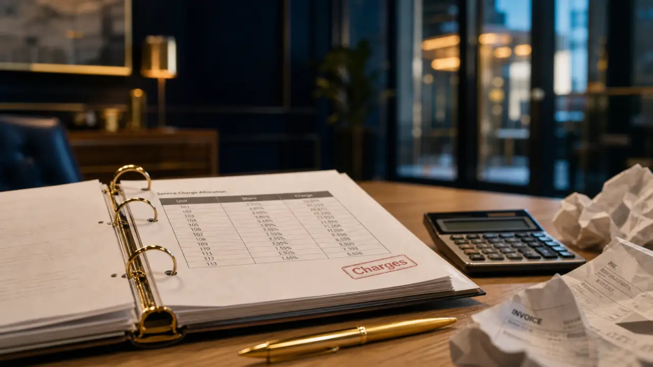 Tableau de répartition des charges bail commercial en trois colonnes, pour éviter les refacturations abusives
