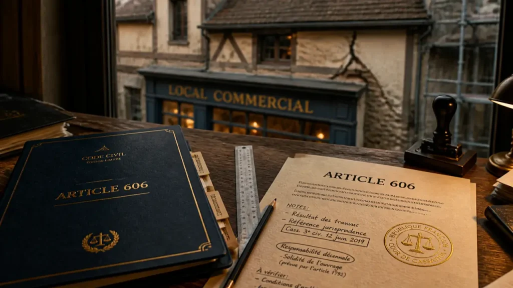 Article 606 du code civil bail commercial : grosses réparations à vérifier loi Pinel