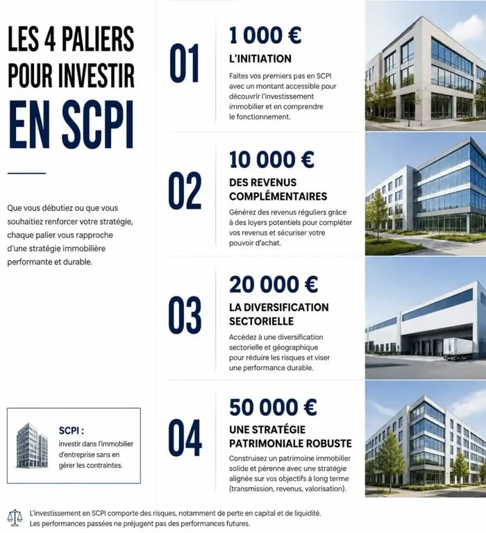 Paliers d'investissement minimum SCPI pour optimiser son patrimoine