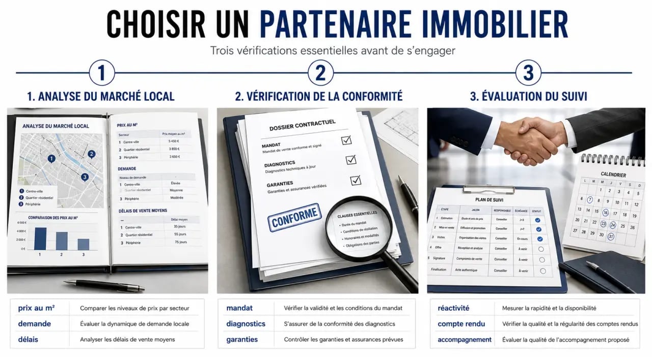 Comment bien choisir son partenaire pour une transaction immobilière réussie : illustration des critères de sélection et des étapes de vérification