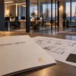 Location bureaux opérés Paris, hall moderne et bureaux