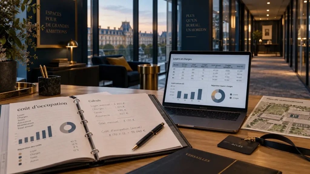 Location bureaux Versailles : prix 250 €/m²/an aux Chantiers