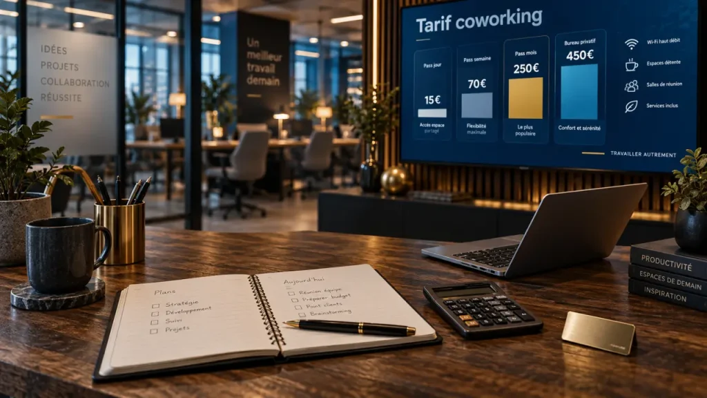 Tarif coworking : prix de bureaux partagés en intérieur