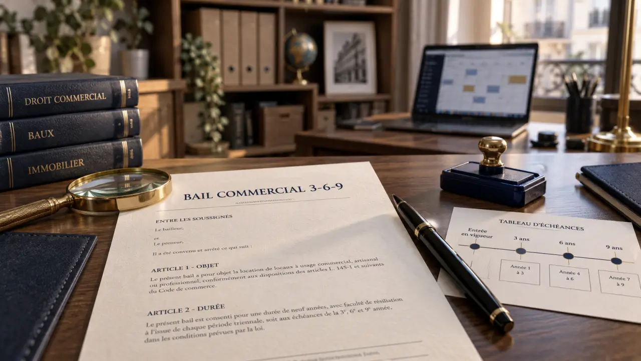 Bail commercial code de commerce : vérification conditions 3-6-9