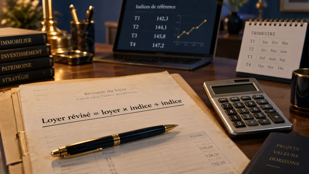 Calcul augmentation loyer commercial : formule avec indice et plafond 10 %