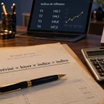 Calcul augmentation loyer commercial : formule avec indice et plafond 10 %