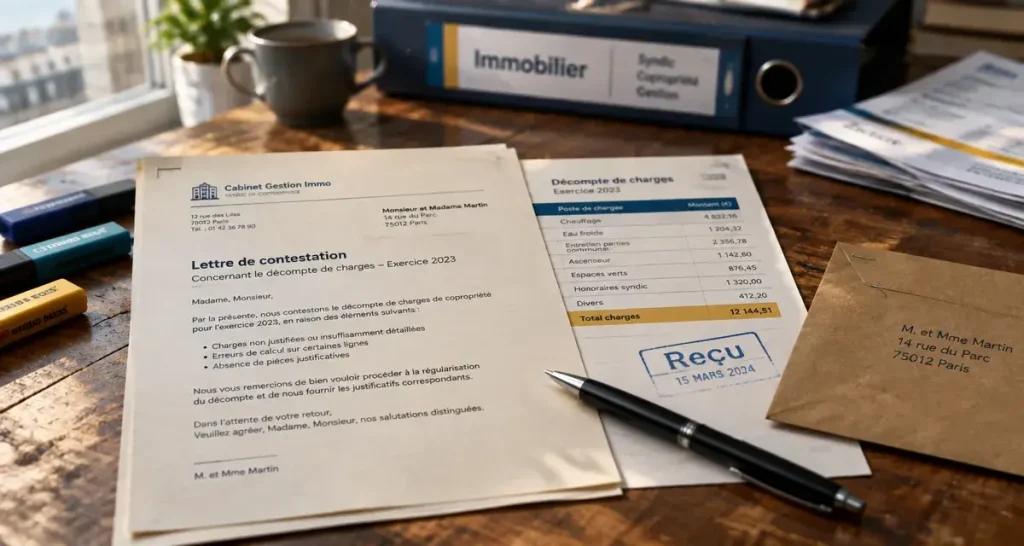 Modèle de lettre pour contester des charges locatives, avec les 6 mentions à vérifier